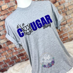 Cougars shirts, Cougars spirit shirt, sports shirt, game day shirt, cute team shirt, Cougars football, Cougars cheer, school spirit shirts