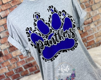 Panthers shirts, panthers spirit shirt, leopard shirt, shirts women, panthers football, team sports shirts, school spirit shirts, team pride