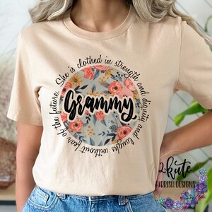 Nana shirt, mothers day shirt, gigi tshirt, proverbs 31 shirt, she is clothed in strength and dignity, cute grandma shirts, mama shirt