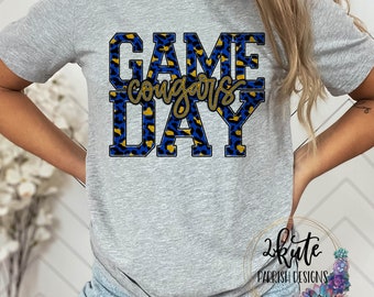 Cougars shirts, Cougars spirit shirt, sports shirt, game day shirt, cute team shirt, Cougars football, Cougars cheer, school spirit shirts