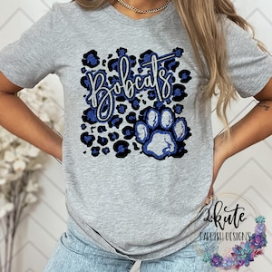 Bobcats shirts, Bobcats spirit shirt, bobcat mascot, shirts unisex, Bobcats football, team cheer shirts, school spirit shirts, faux glitter