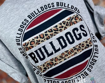 Bulldogs shirts, Bulldog spirit shirt, sports shirt, Bulldog spirit,Bulldog shirt,bulldog football, team spirit shirts, school spirit shirts