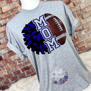 Football mom shirt, cheer mom shirt, mom of both, school spirit shirts, team sports shirt, football shirts, team spirit shirts, cheer shirts
