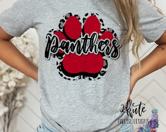Panthers shirts, panthers spirit shirt, leopard shirt, unisex shirt, panthers football, team sports shirts, school spirit shirts, team pride