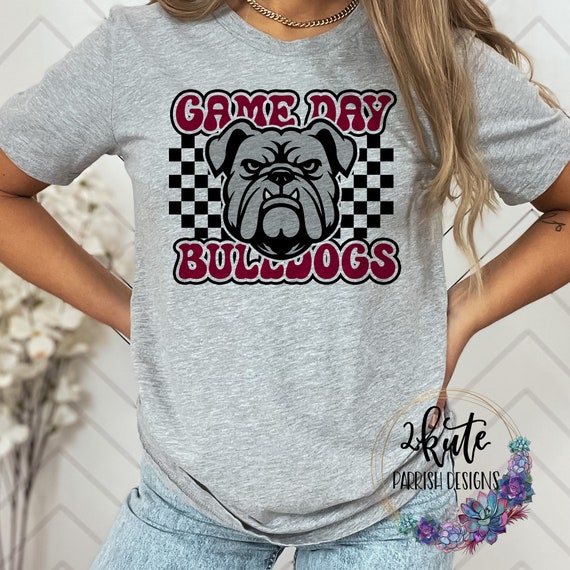Checkered Game Day Maroon Tee Checkered Game Day Maroon Tee