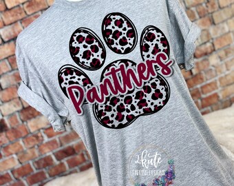 Panthers shirts, panthers spirit shirt, leopard shirt, shirts women, panthers football, team sports shirts, school spirit shirts, team pride