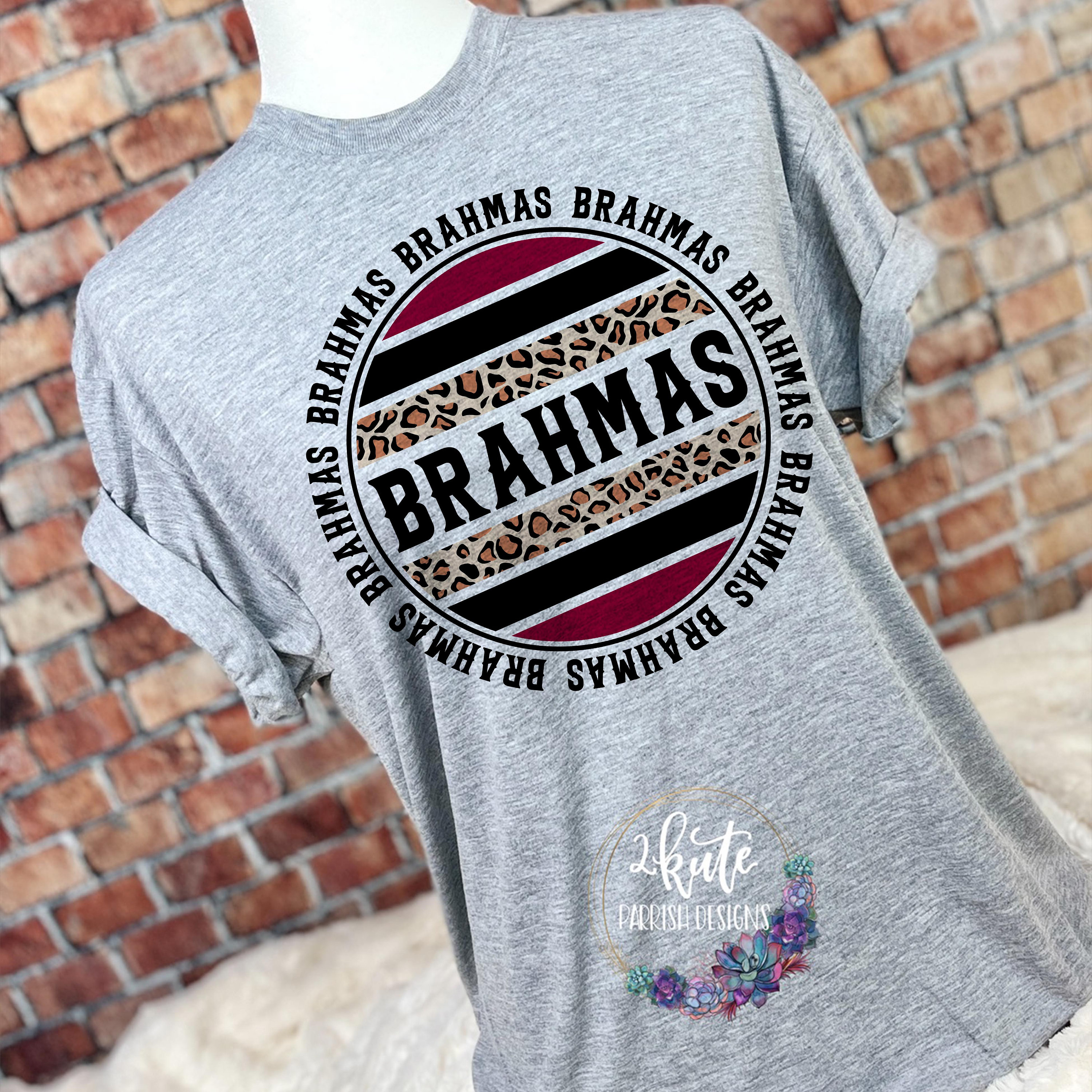 Brahmas Shirts Brahmas Spirit Shirt Brahmas Mascot Leopard 
