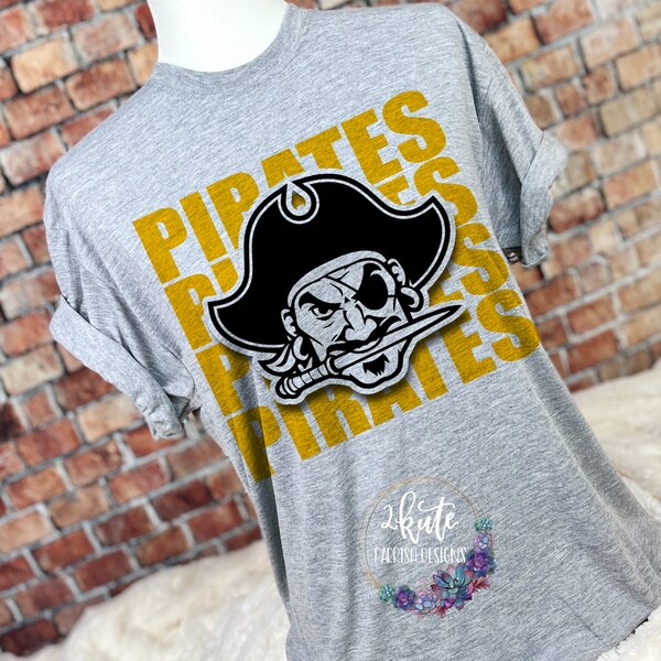 Pirates shirt, school mascot shirt, school spirit shirt, team sports shirts, pirate mascot shirt, pirates baseball, sports shirts, cute tee