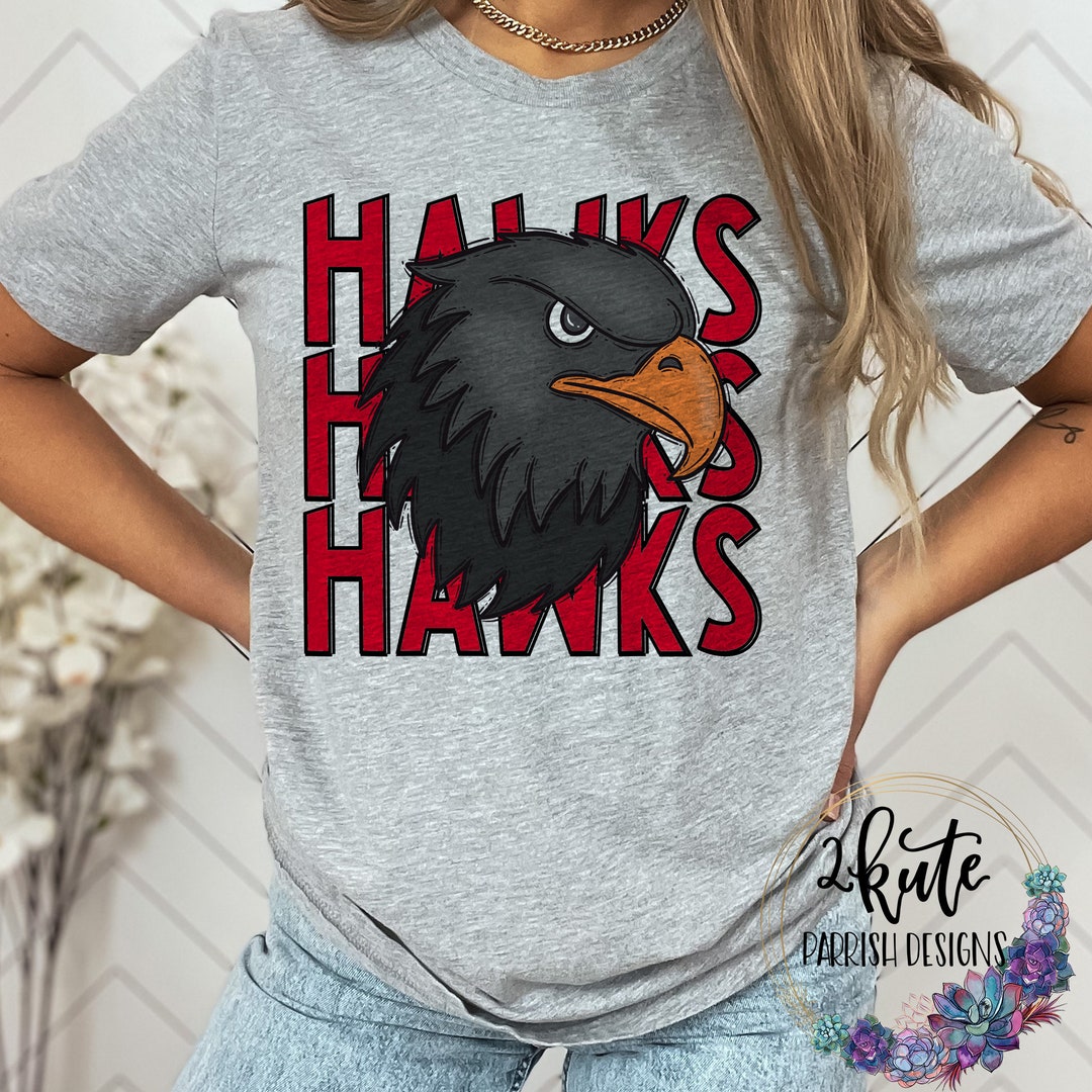 Hawks Sports Shirts, Sports Tshirt, High School Sports Shirt, School