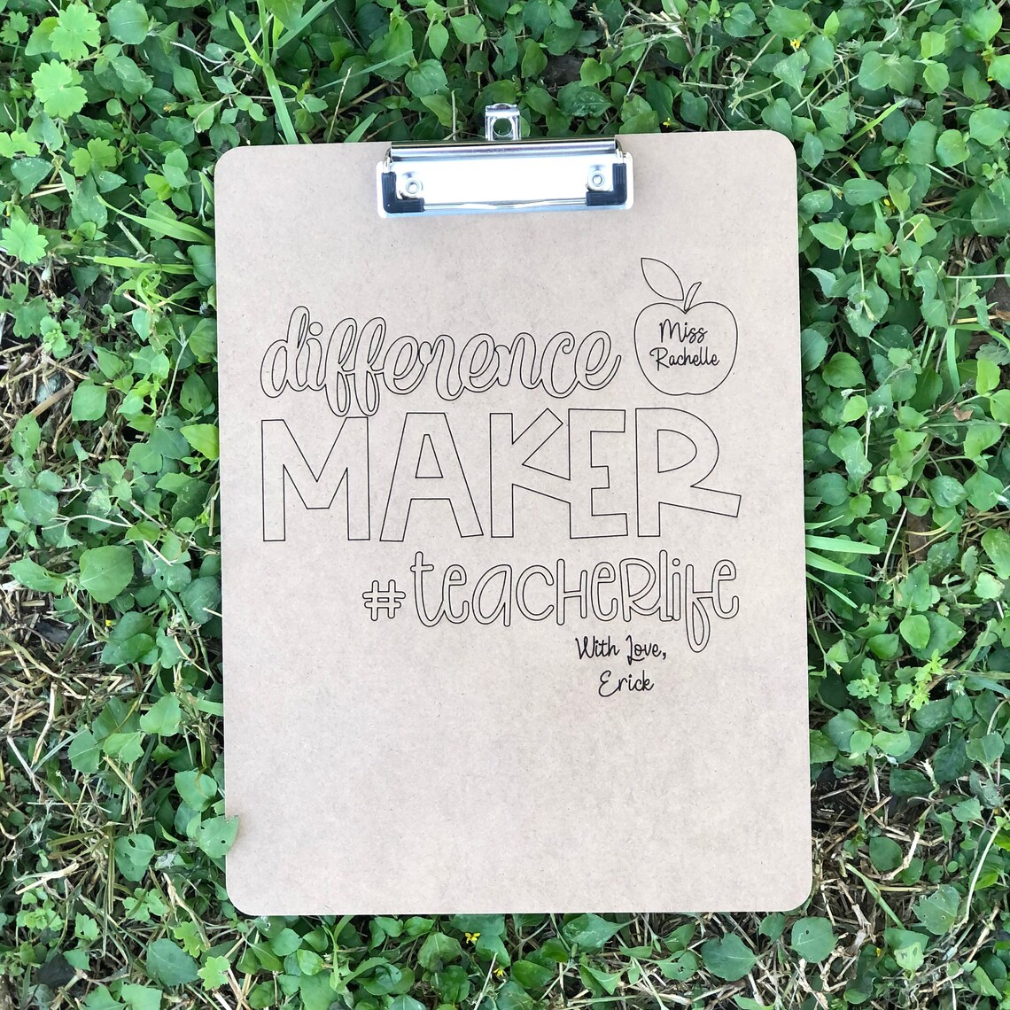Personalized clipboard for teacher custom teacher clipboard Etsy