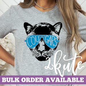 Cougars shirts, Cougars spirit shirt, sports shirt, game day shirt, cute team shirt, Cougars football, Cougars cheer, school spirit shirts