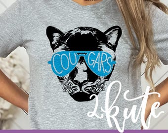 Cougars shirts, Cougars spirit shirt, sports shirt, game day shirt, cute team shirt, Cougars football, Cougars cheer, school spirit shirts
