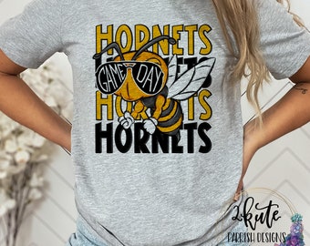 Hornets Shirts School Spirit Shirts Team Sports Shirt Hornets Mascot Game Day Shirt Hornet Tshirt Hornet Football School Sports Tee Etsy