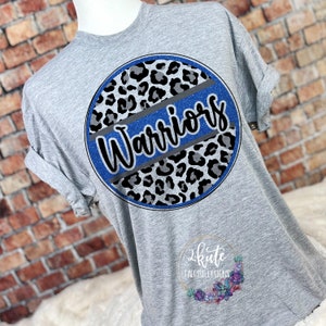 Warriors shirts, Warrior spirit shirt, sports shirt, leopard shirt, Warriors football, Warriors cheer, school spirit shirt, team sports