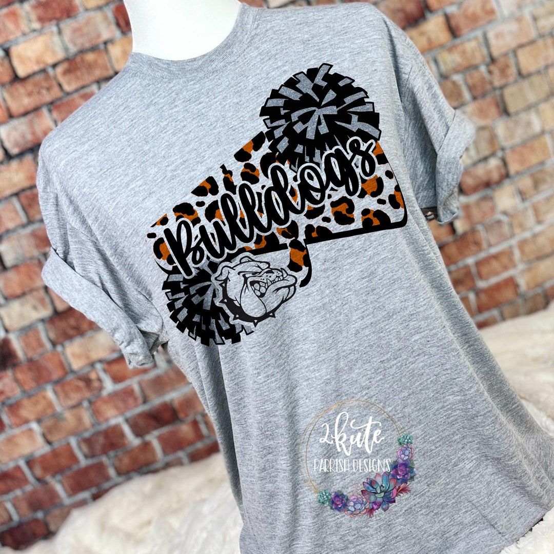 Bulldogs Shirts Bulldogs Spirit Shirt Sports Shirt Leopard - Etsy