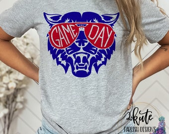 Game Day wildcats, Wildcats spirit shirts, School spirit shirts, Team sports shirt, wildcats football, team mascot shirt, wildcats cheer