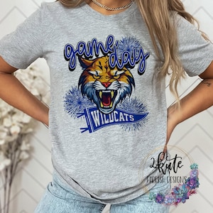 Game Day wildcat shirt, Wildcats spirit shirt, cute shirt, shirts women, wildcats football, team sports shirts, school spirit shirts
