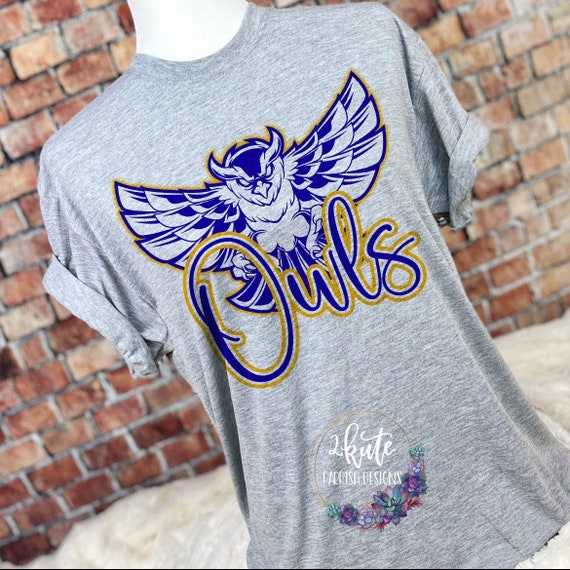 Camisetas deportivas de buhos camiseta deportiva camiseta deportiva de secundaria camisetas de espiritu escolar camisetas de buhos camiseta de orgullo del equipo camiseta de futbol de buhos Etsy Espan...
