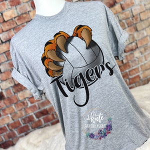 Tigers sports shirts, school spirit shirt, team spirit shirts, Tigers mascot, Tigers spirit shirt, Tigers pride tshirt, Tigers volleyball