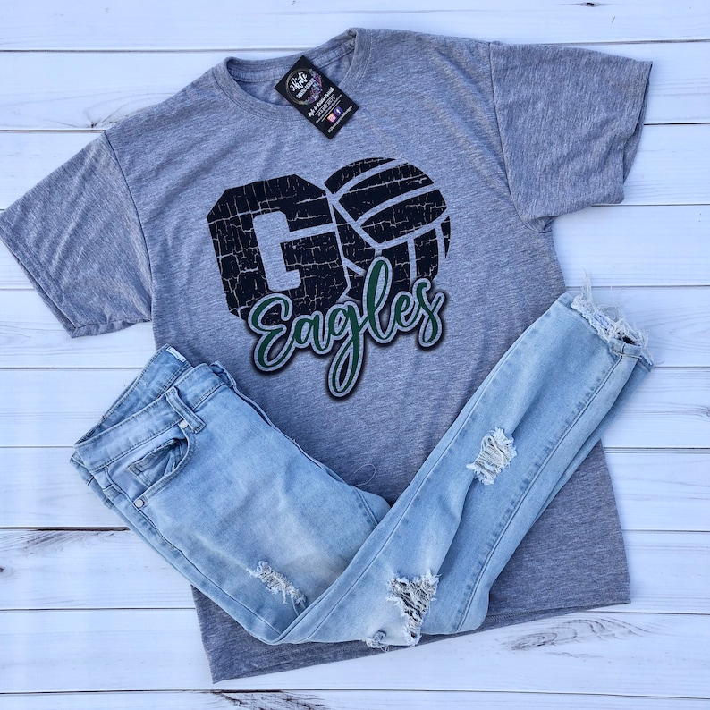 Go eagles eagles shirt school spirit shirt eagles Etsy