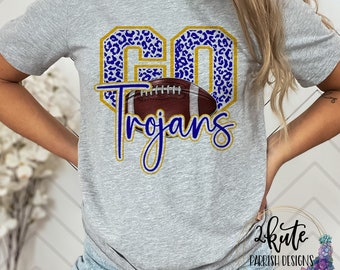 Trojans shirts, team sports shirt, high school sports tee, Trojans mascot shirt, Trojans spirit wear, school spirit shirt, Trojans football
