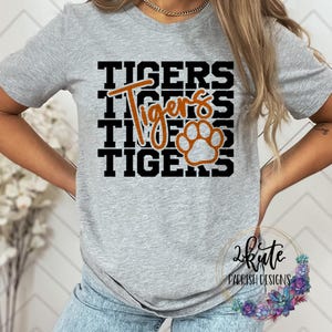 Tigers sports shirts, team sports shirt, tiger game day shirt, school spirit shirts, school spirit shirt, Tiger pride shirt, Tigers football