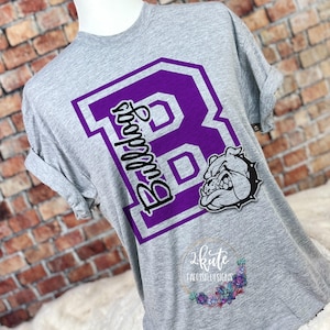 Bulldogs sports shirts, sports shirt, school sports tee,Bulldogs mascot,Bulldog spirit, Bulldog shirt, bulldog pride shirt, bulldog football