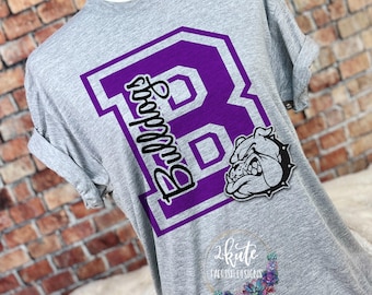 Bulldogs sports shirts, sports shirt, school sports tee,Bulldogs mascot,Bulldog spirit, Bulldog shirt, bulldog pride shirt, bulldog football