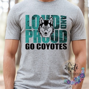 Coyotes spirit shirt, coyotes school spirit, team mascot shirt, team sports shirt, coyotes football, coyotes shirts, school spirit tshirt