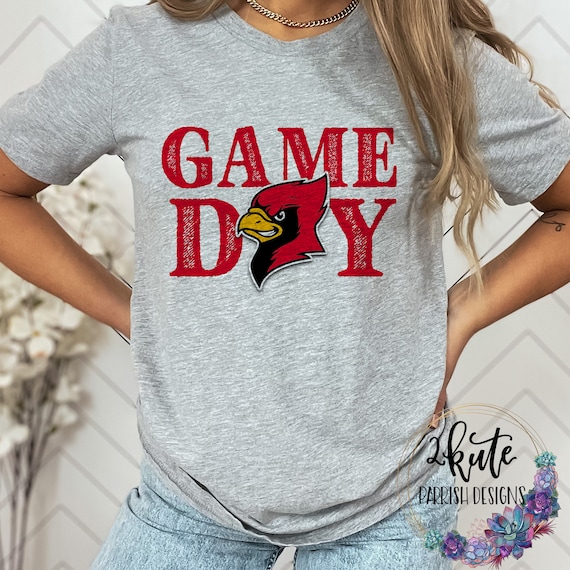 Cardinals Spirit Wear School Spirit Shirt Cardinals Mascot 