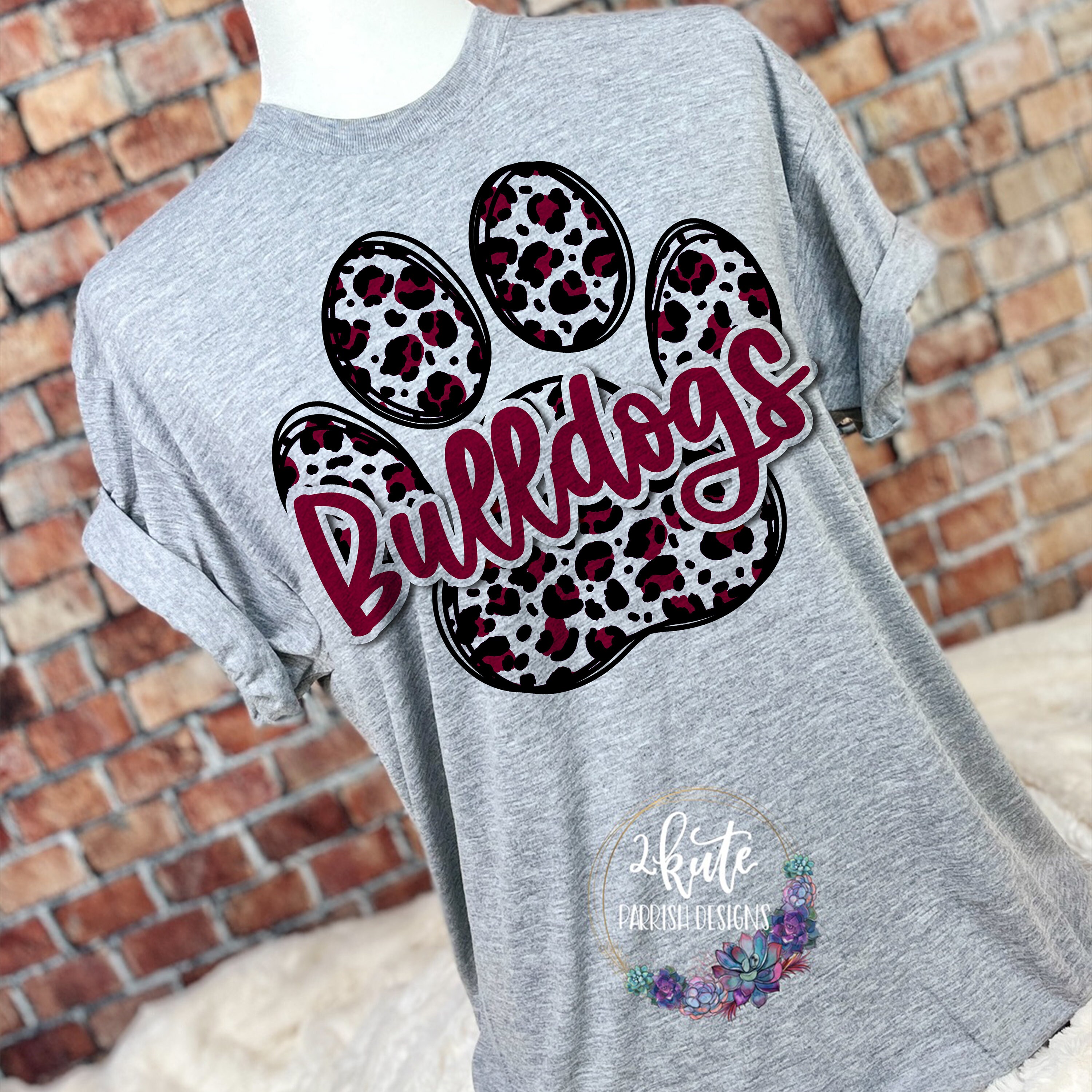 Bulldogs Shirts Bulldogs Spirit Shirt Sports Shirt Leopard Etsy