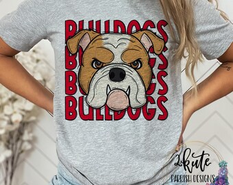 Bulldogs spirit wear, school spirit shirt, Bulldogs mascot, Bulldog spirit, Bulldog shirt, game day shirt, bulldog football, team shirt