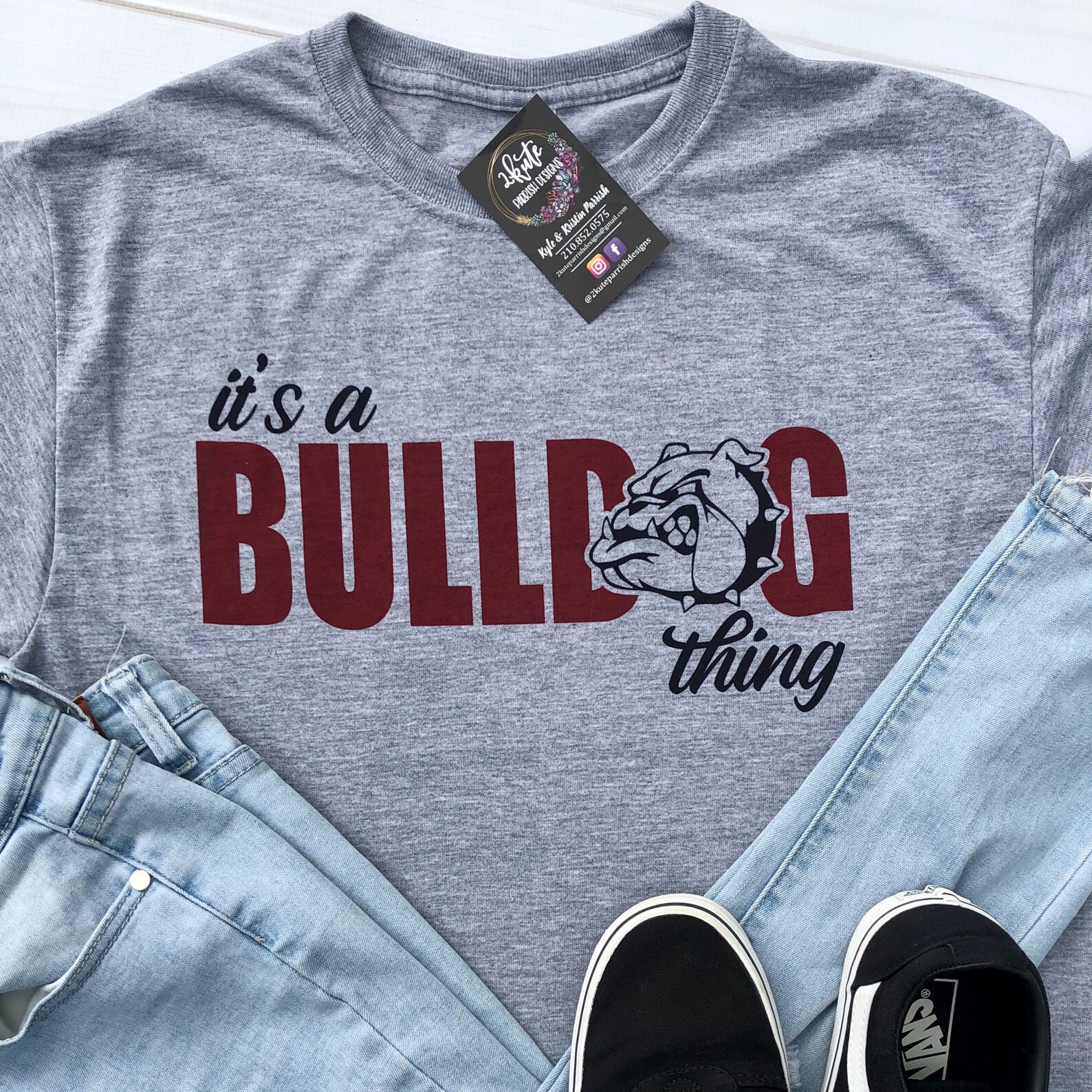 Its a Bulldog Thing Sports Tshirt High School Sports Etsy