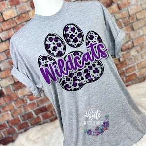 Wildcats shirts, Wildcats spirit shirt, leopard shirt, shirts women, wildcats football, team sports shirts, school spirit shirts, team pride