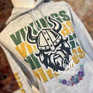 Vikings spirit wear, school spirit hoodies, school spirit sweatshirt, high school sweatshirt customized, personalized spirit wear, football