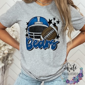 Bears sports shirts, school spirit shirt, team spirit shirts, Bears mascot, Bears spirit, Bears shirt, Bears pride tshirt, Bears football