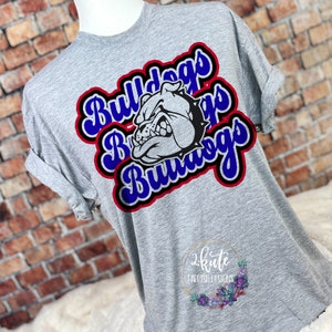 Bulldogs sports shirts, school spirit shirt, school sports tee, Bulldogs mascot, Bulldog spirit, Bulldog basketball, bulldog football, cheer