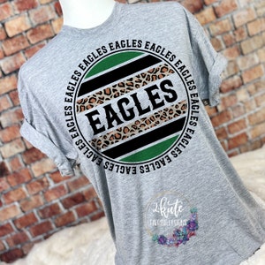 Eagles Shirts Eagles Spirit Shirt Sports Shirt Leopard 