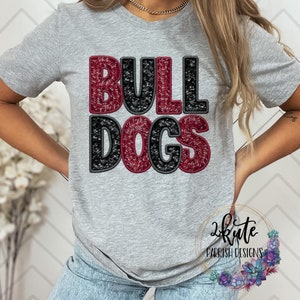 Bulldogs shirts, faux glitter shirt, sports shirt, leopard shirt, paw print shirt, Bulldogs football, Bulldogs cheer, school spirit shirt