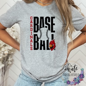 Cardinals spirit wear, school spirit shirt, Cardinals mascot, Cardinals shirt, game day shirt, cardinal baseball, team sports shirt