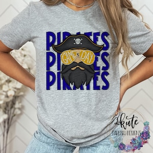 Pirates shirt, school mascot shirt, school spirit shirt, team sports shirts, pirate mascot shirt, pirates baseball, sports shirts, cute tee