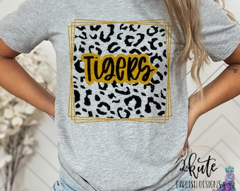 Tigers shirts, Tigers spirit shirt, sports shirt, football tshirt, Tigers cheer, team spirit shirts, school spirit shirt, leopard shirts