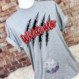 Wildcats shirts, Wildcats spirit shirt, team mascot shirts, wildcat tshirt, wildcats football, team sports shirts, school spirit shirts