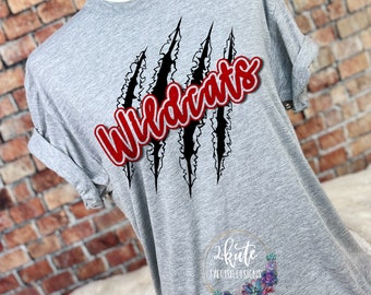 Wildcats shirts, Wildcats spirit shirt, team mascot shirts, wildcat tshirt, wildcats football, team sports shirts, school spirit shirts