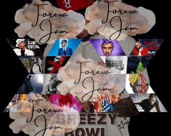 Red Breezy Bowl Tour 2025 album TShirt PNG Design, Bootleg Tee