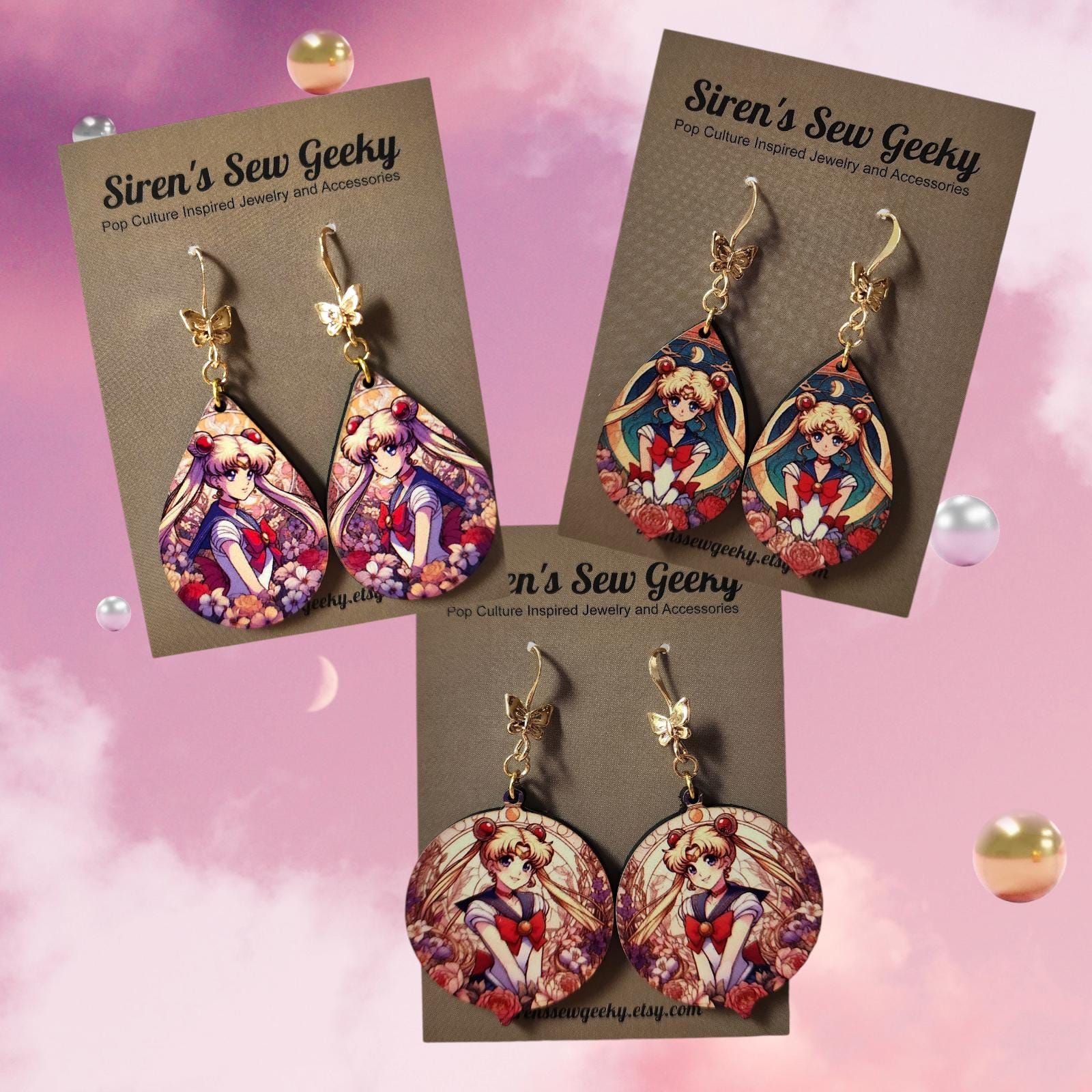 Bijou De Collection Sailor Moon - 3 Anneaux "Store Limited", Taille 13 - Occasion