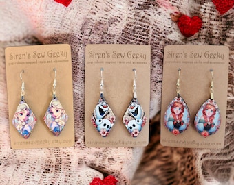 Frozen Earrings Elsa / Olaf / Anna - multiple styles to choose from!