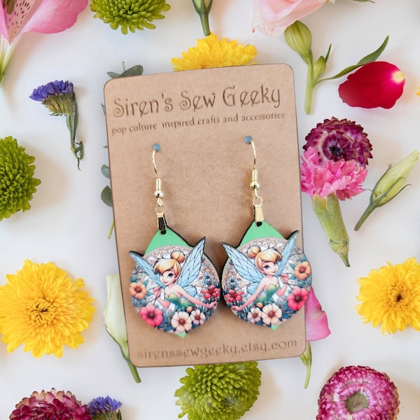 Tinkerbell Floral Earrings