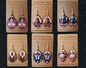 Star Wars Heroes Floral Earrings - 8 styles to choose from!