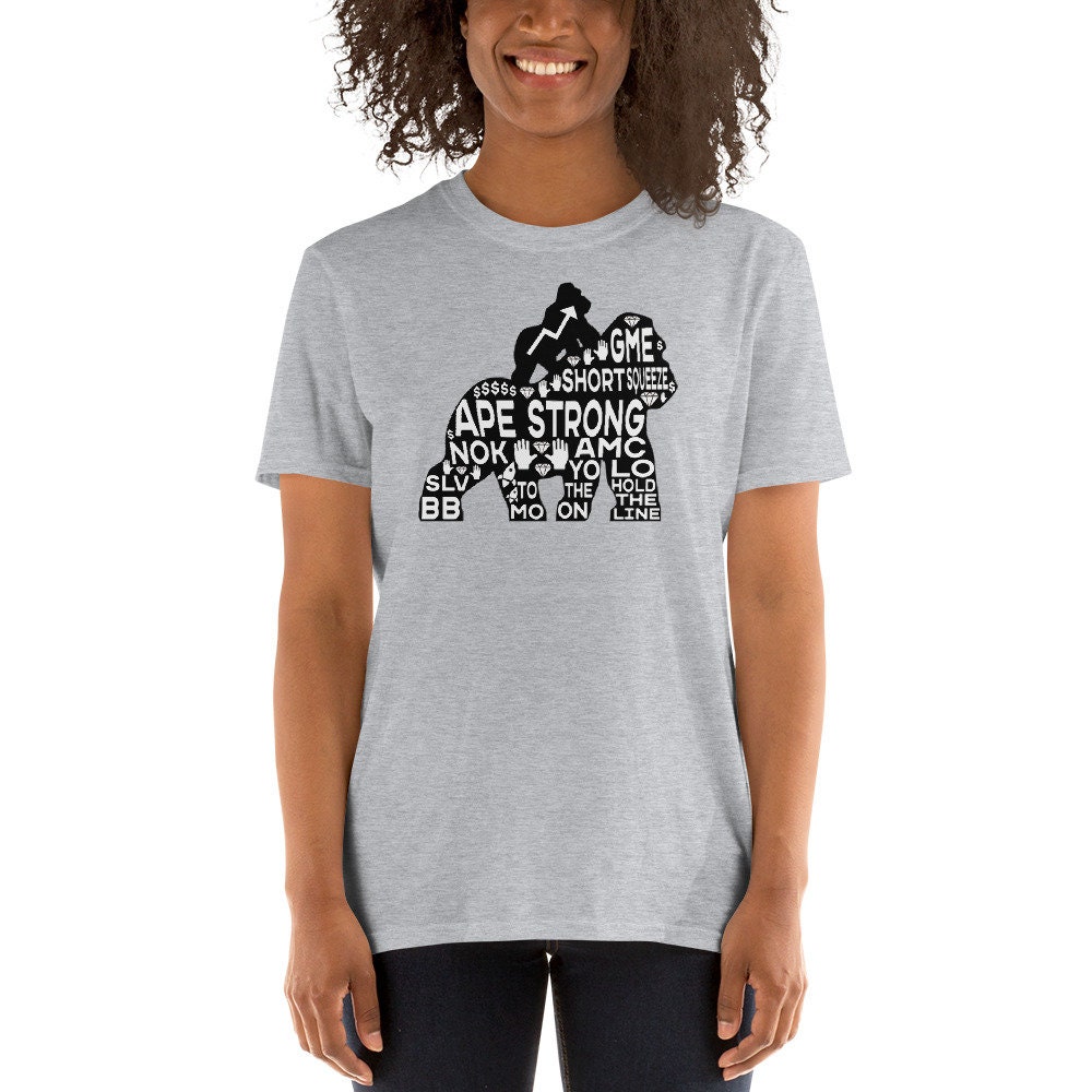 Ape Together Strong T Shirt Amc Game Stop Hold The Line To Etsy